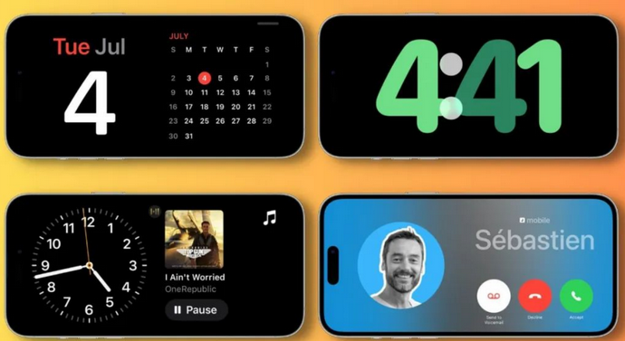 新河苹果手机维修分享iOS17横屏充电待机显示有什么好处 