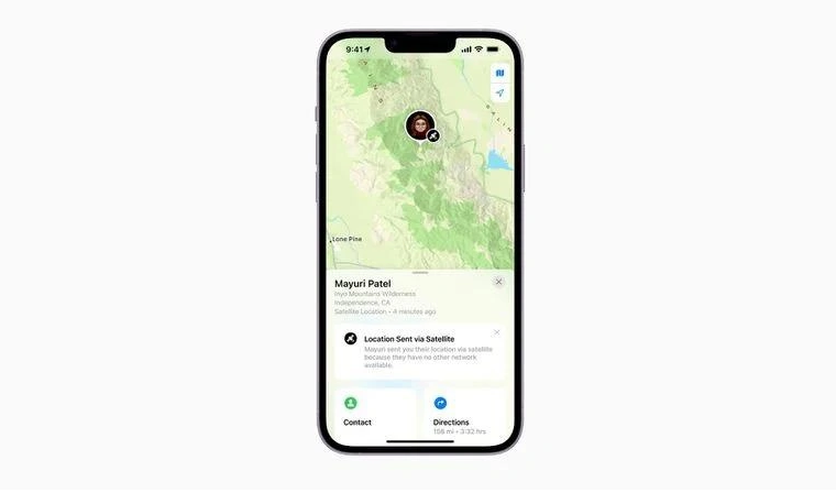 新河苹果14维修分享iPhone14系列中 FindMy功能通过卫星分享位置方法教程 