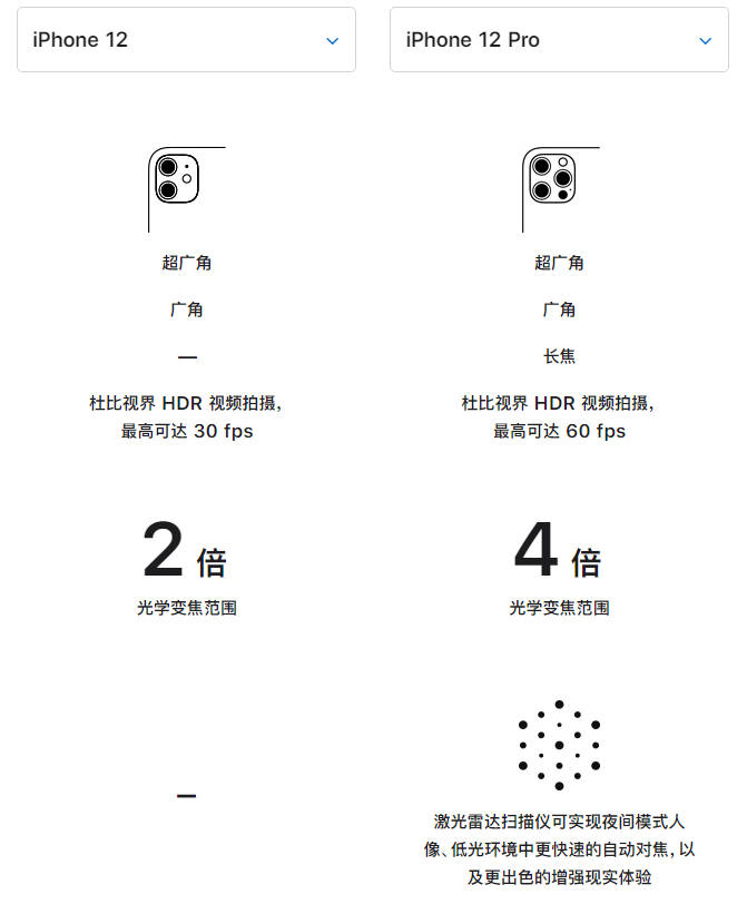 新河苹果手机维修分享苹果 iPhone 12 与 iPhone 12 Pro 选哪款 